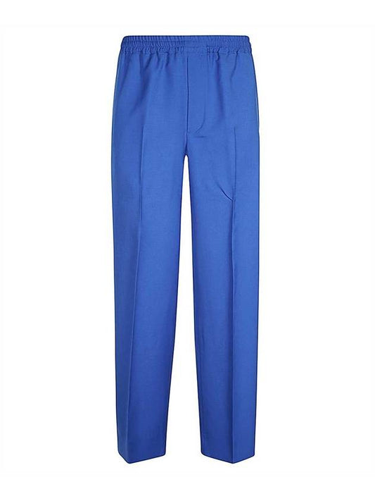 Interlocking G Wool Mohair Track Pants Blue - GUCCI - BALAAN 1