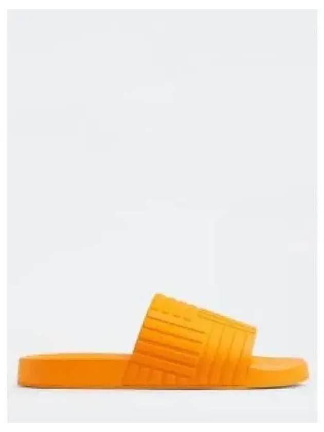 Intrecciato Rubber Slippers Orange - BOTTEGA VENETA - BALAAN 2