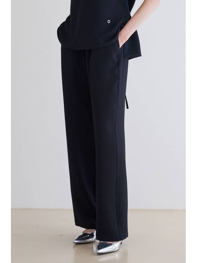 Pleats Banding Pants BLACK - ILROZE - BALAAN 4