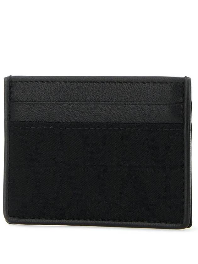 Iconograph Jacquard Card Wallet Black - VALENTINO - BALAAN 3