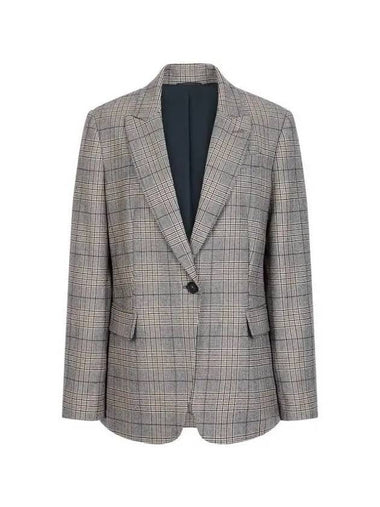 Sukday 10 epoint women s check pattern one button jacket dark brown 271622 - BRUNELLO CUCINELLI - BALAAN 1