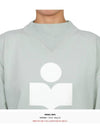 Moby Logo Print Sweatshirt Light Blue - ISABEL MARANT ETOILE - BALAAN 6