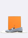 Smith Market Used Luxury Blue Loafers Women s Shoes - HERMES - BALAAN 1