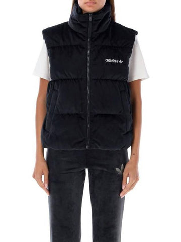 Regen Embroidered Logo Quilted Vest Black - ADIDAS - BALAAN 1