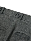 Women's Wool Wide Cargo Slacks Gray - MOTH - BALAAN 7