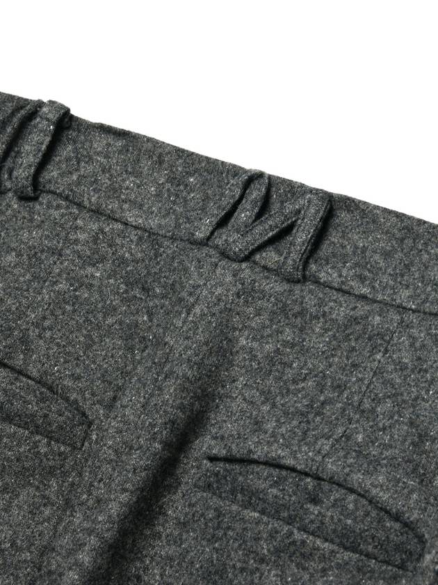 Women's Wool Wide Cargo Slacks Gray - MOTH - BALAAN 7
