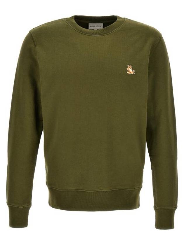 Chillax Patch Regular Sweatshirt Green - MAISON KITSUNE - BALAAN 1