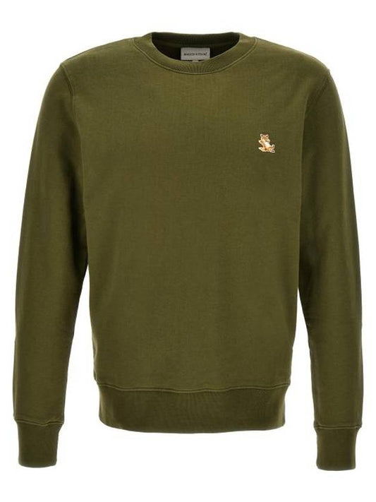 Chillax Patch Regular Sweatshirt Green - MAISON KITSUNE - BALAAN 1