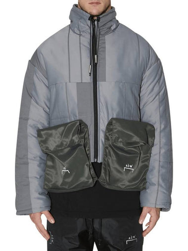 A Cold Wall Puffer Jacket With Detachable Sleeves Slate - A-COLD-WALL - BALAAN 1