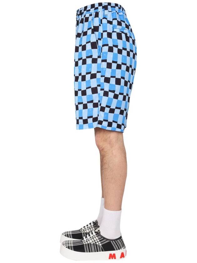 Marni Check Print Bermuda Shorts - MARNI - BALAAN 3