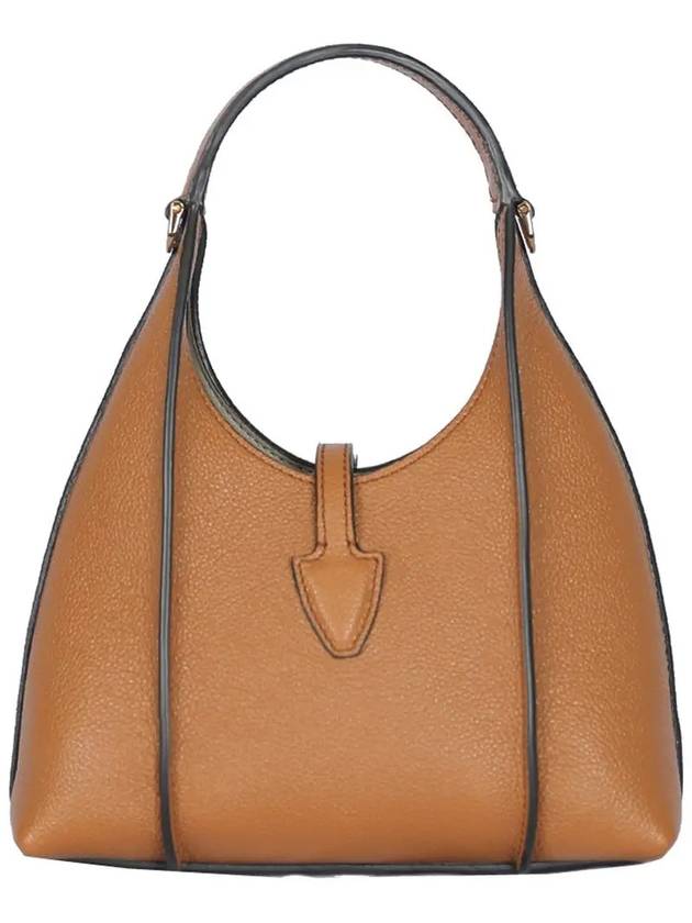 T Timeless Leather Micro Shoulder Bag Brown - TOD'S - BALAAN 4