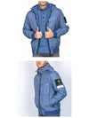 Wappen Patch Nylon Crinklips Hooded Jacket Avio Blue - STONE ISLAND - BALAAN 5