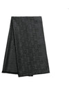 GG Jacquard Pattern Two-Tone Wool Silk Muffle Black - GUCCI - BALAAN.