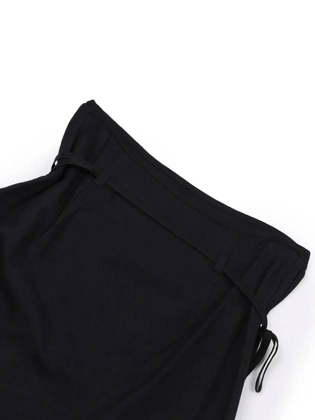 Wrap Asymmetric Tie A-line Skirt Navy - LEMAIRE - BALAAN 5