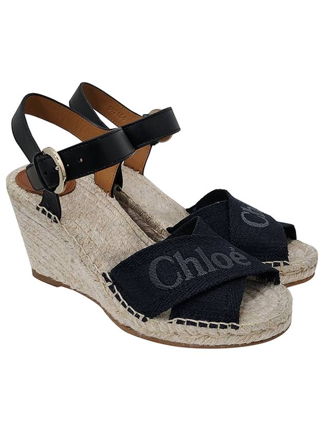 Apgujeong 24SS ankle strap wedge sandals CHC24S995FU 001 - CHLOE - BALAAN 5