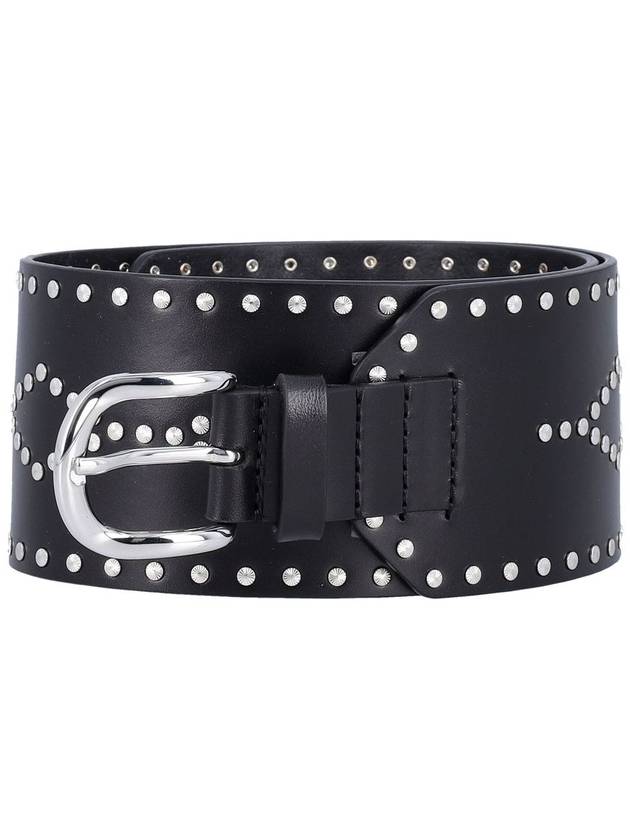 Lucy studded leather belt black - ISABEL MARANT - BALAAN 2