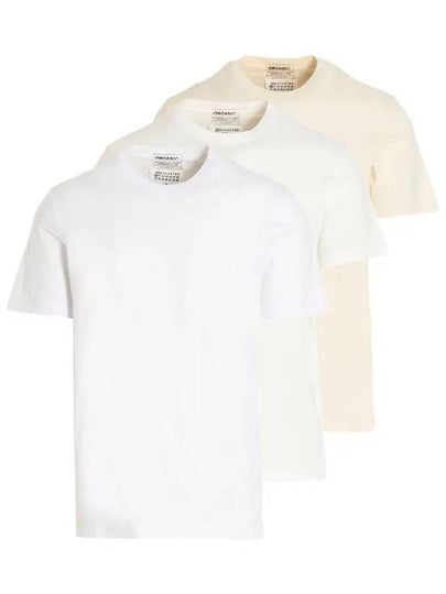 Men's Organic Jersey Short Sleeve T-Shirt 3 Pack Set - MAISON MARGIELA - BALAAN 2