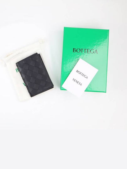 Intrecciato Flap Card Case Black - BOTTEGA VENETA - BALAAN 2