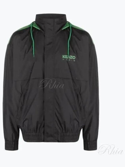 Men's Logo Print Track Jacket Black - KENZO - BALAAN 2