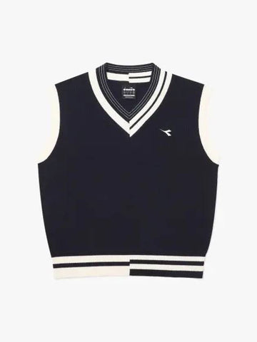 Diadora Cozy Knit Vest Women NAVY - DIADORA - BALAAN 1