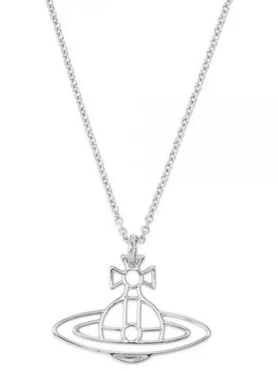 Thin Lines Flat ORB Necklace Silver - VIVIENNE WESTWOOD - BALAAN 2