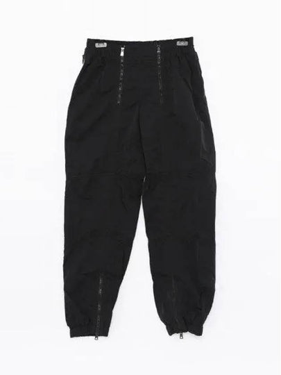 Zipper Detail Nylon Track Pants Black - BOTTEGA VENETA - BALAAN 2