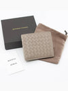 Intrecciato Halfwallet Titanium Gray - BOTTEGA VENETA - BALAAN.