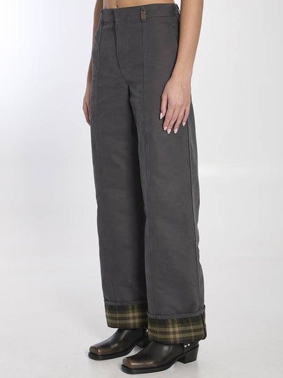 Trousers In Cotton And Nylon - BURBERRY - BALAAN 2