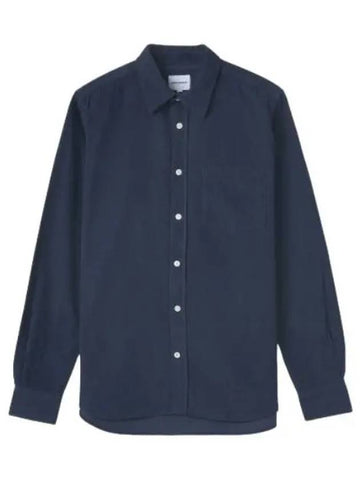 Oswald corduroy shirt navy - NORSE PROJECTS - BALAAN 1