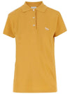 Baby Fox Patch Regular Polo Shirt Orange - MAISON KITSUNE - BALAAN 2