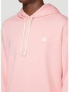 Face Patch Hoodie Pale Pink - ACNE STUDIOS - BALAAN 6