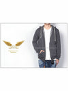 Robbins Jeans Unisex Wings NY Flocky Hooded Zip Up Collar - TRUE RELIGION - BALAAN 4