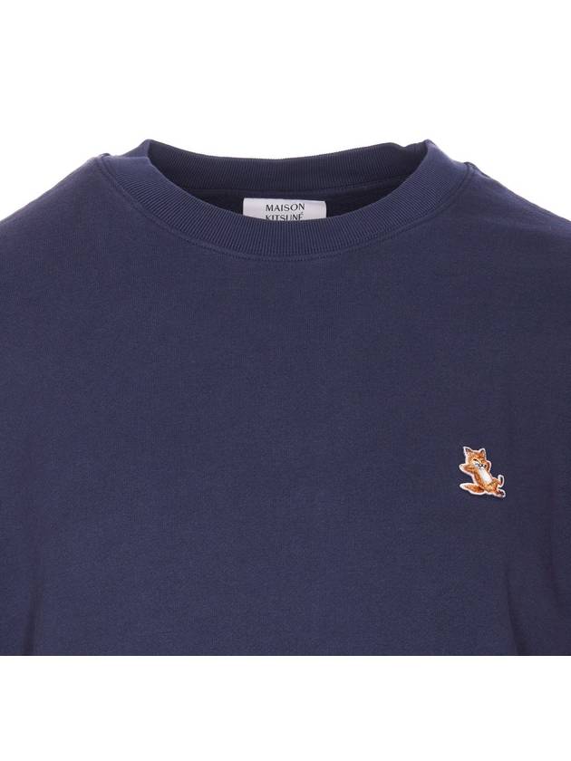 Chillax Patch Regular Sweatshirt Eclipse Blue - MAISON KITSUNE - BALAAN 5