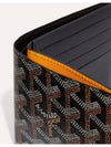 Victoire Wallet In Canvas And Calfskin Black - GOYARD - BALAAN.