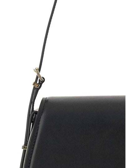 Black Shoulder Bag With Adjustable Shoulder Strap And Logo Lettering On The Front In Leather Woman - MICHAEL KORS - BALAAN 2