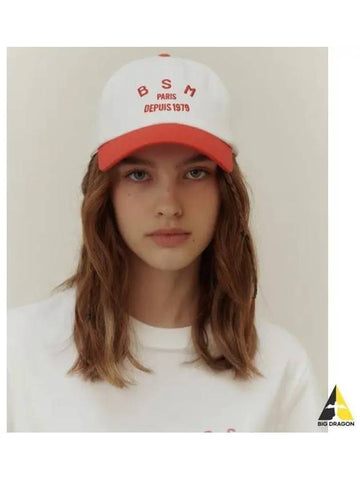 BSM LOGO BALL CAP MULTI RED - BENSIMON - BALAAN 1