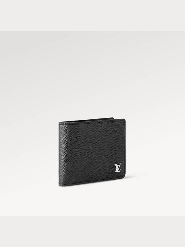 Multiple Taiga Leather Half Wallet Black - LOUIS VUITTON - BALAAN 5