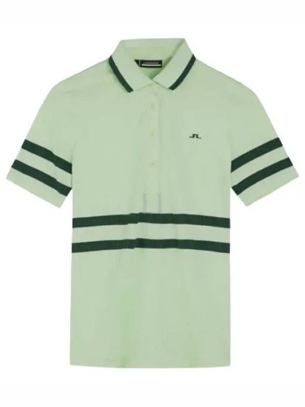 Women's Moira Polo Shirt Patina Green - J.LINDEBERG - BALAAN 2