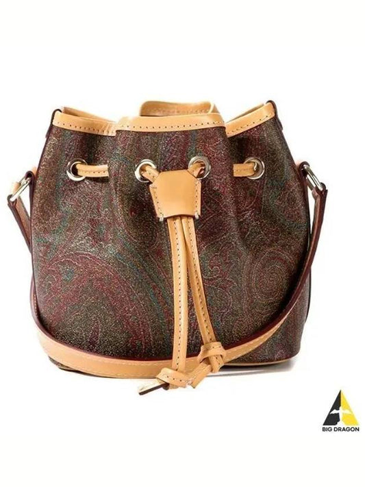 paisley strap mini bucket bag brown - ETRO - BALAAN 2