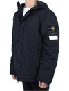 Techno Fabric Hooded Jacket Black - STONE ISLAND - BALAAN 2