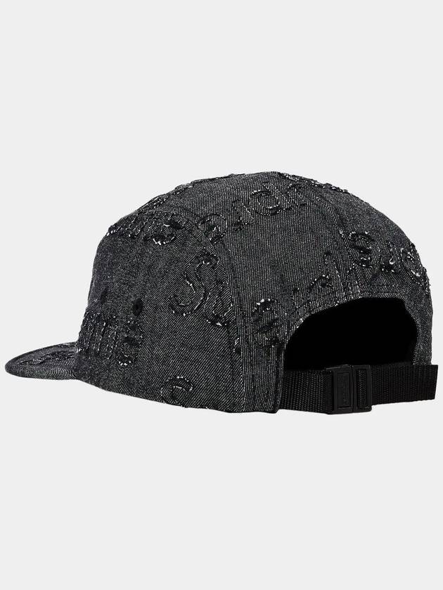 Patch logo lasered denim camp cap hat black FW24H25 - SUPREME - BALAAN 3