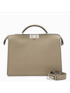 Peekaboo ISeeU Medium Selleria Leather Bag Beige - FENDI - BALAAN 1
