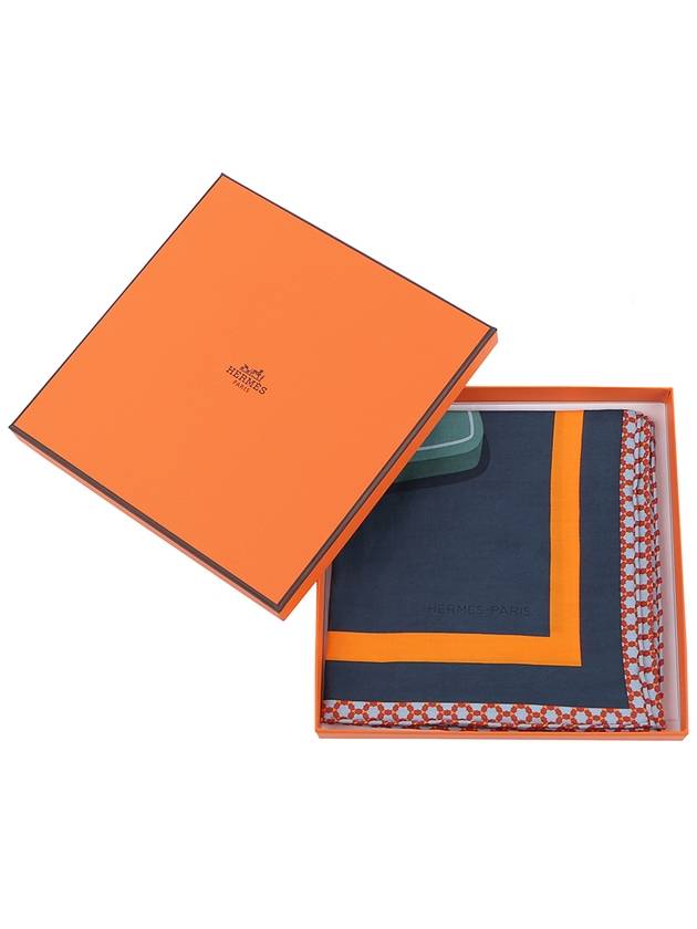 surf fan 65 scarf navy - HERMES - BALAAN 3