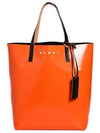 Tribeca Logo PVC Two-tone Tote Bag Orange - MARNI - BALAAN.