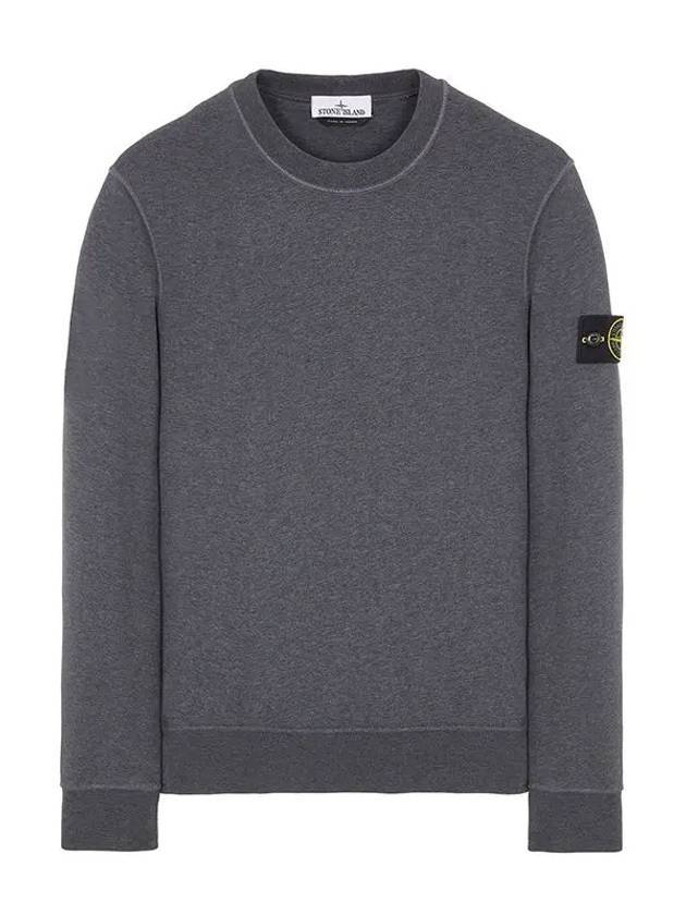 Compass Patch Crew Neck Sweatshirt Grey - STONE ISLAND - BALAAN 1