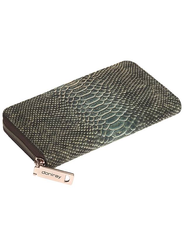 LG zip round long wallet Flores Jade - DONIRAY - BALAAN 4