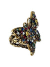 Multicrystal stud butterfly metal ring 503932 - GUCCI - BALAAN 2