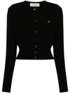 Bea Crop Cardigan Black - VIVIENNE WESTWOOD - BALAAN 2