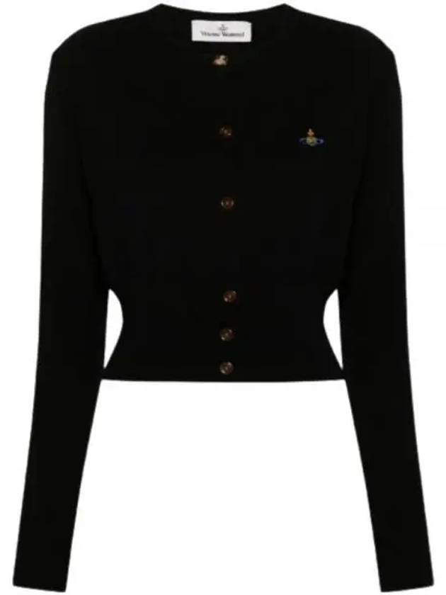 Bea Crop Cardigan Black - VIVIENNE WESTWOOD - BALAAN 2