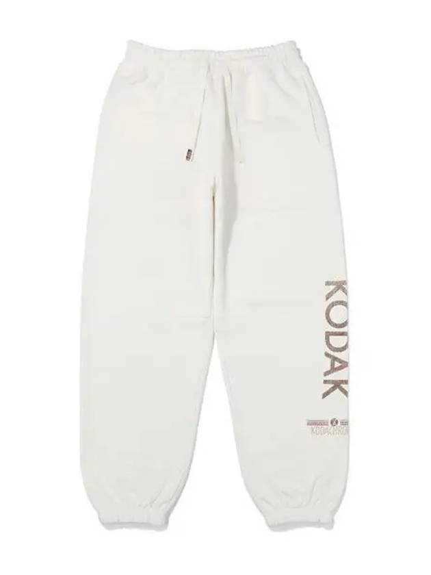 KODAK Cinekodak Semi Overfit Graphic Washing Jogger Pants IVORY - KODO - BALAAN 1